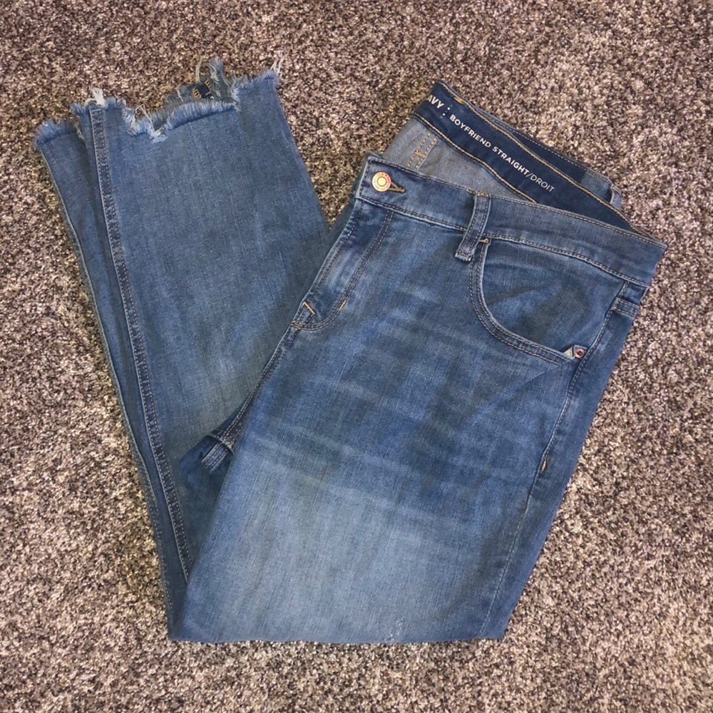 Boyfriend Jean Fringe